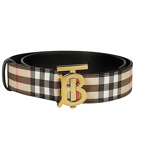 Burberry Beige with Tag 28s Tb Monogram Belt - Picture 1 of 7